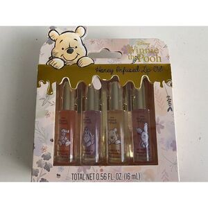 Set If 4 Disney Winnie The Pooh Honey Infused Lip Oil Set Flavored Lip Oils NEW